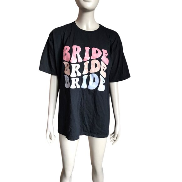 Black “Bride” Short Sleeve Top - Picture 2 of 5